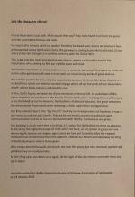 Let the Beacon Shine! Written by a friend of the Church, and read by Mary Waterston at the Re-Dedication Service